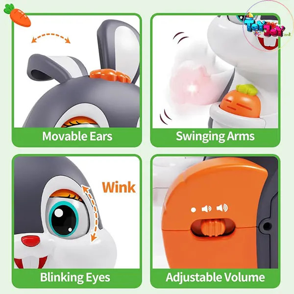خرگوش رقاص موزیکال هالی تویز (Huile Toys) – اسباب بازی سرگرمکننده کودک