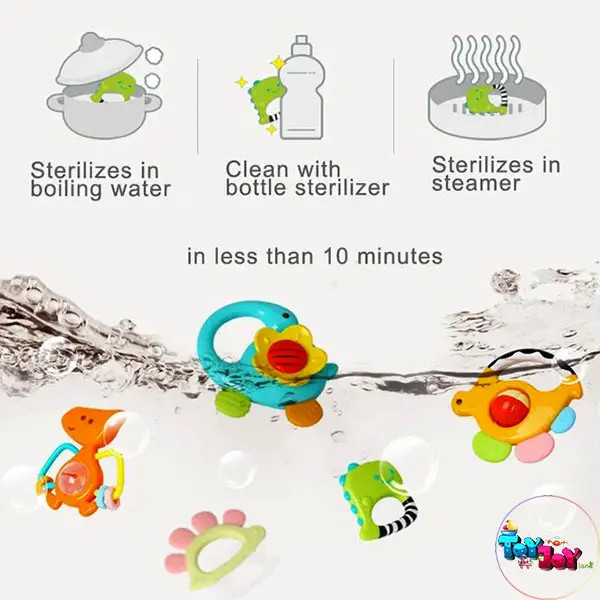 جغجغه و دندانگیر دایناسور هولا (ست ۵ عددی)