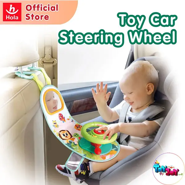 فرمان موزیکال پشت صندلی هولی تویز Hola Toys مدل E993 | چراغ‌دار و موزیکال