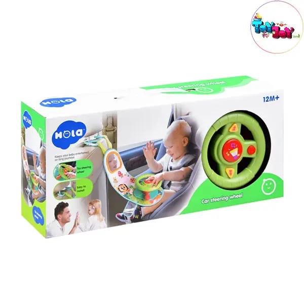 فرمان موزیکال پشت صندلی هولی تویز Hola Toys مدل E993 | چراغ‌دار و موزیکال