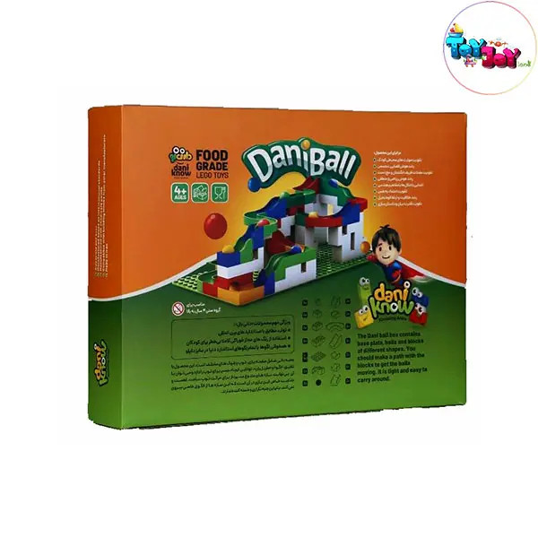 بازی ساختنی دانیبال ۱۰۵ قطعه دانینو | لگو مسیر توپ آموزشی کودکان