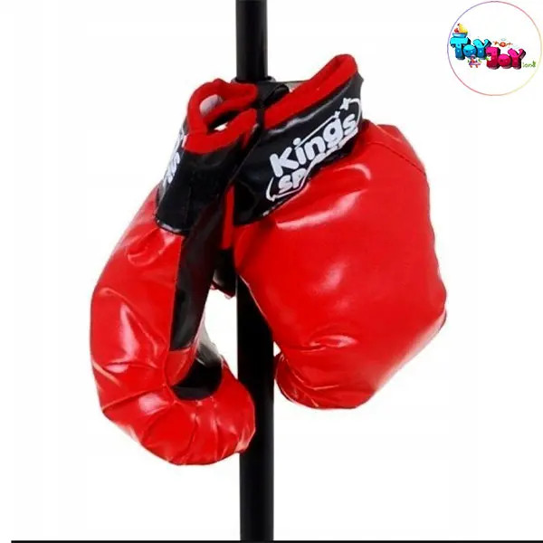 کیسه بوکس فنری کودک (به همراه دستکش و ارتفاع قابل تنظیم)