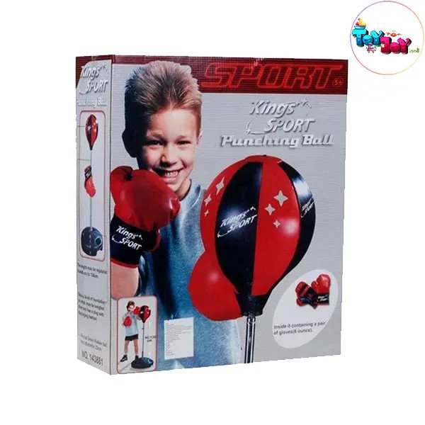 کیسه بوکس فنری کودک (به همراه دستکش و ارتفاع قابل تنظیم)