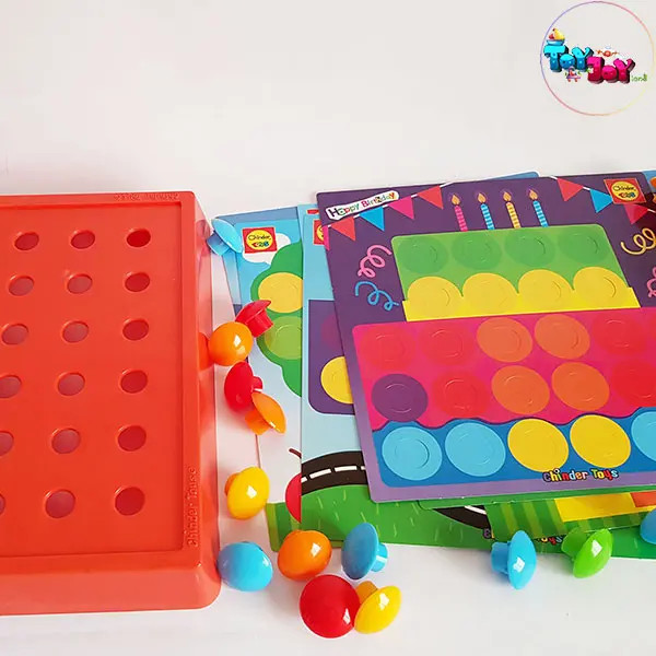 بازی فکری دکمه دکمه چیندر تویز | تقویت خلاقیت و مهارتهای کودک