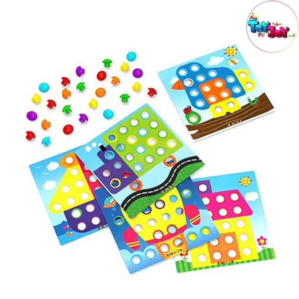 بازی فکری دکمه دکمه چیندر تویز | تقویت خلاقیت و مهارتهای کودک