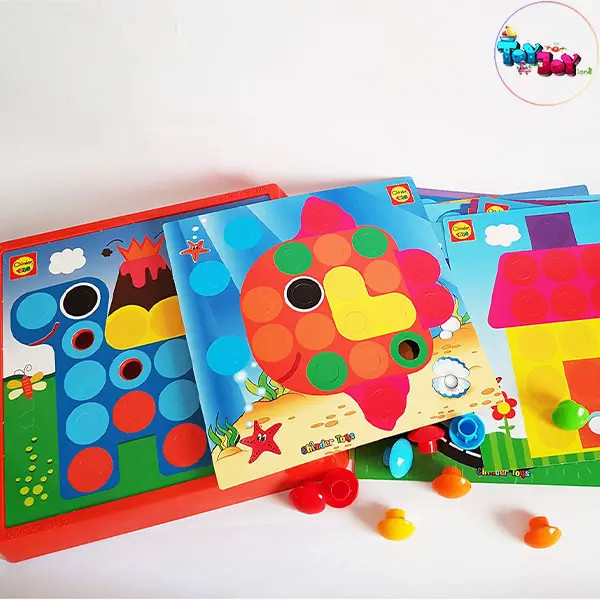 بازی فکری دکمه دکمه چیندر تویز | تقویت خلاقیت و مهارتهای کودک