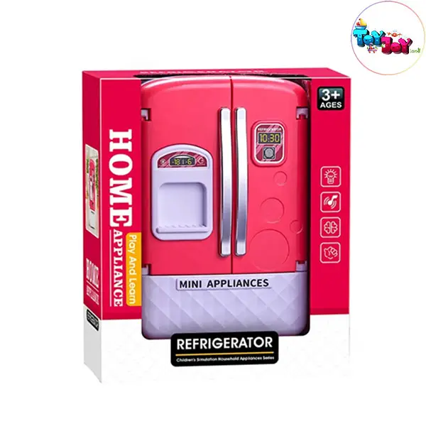 یخچال اسباب بازی دو درب قرمز با نور و صدا