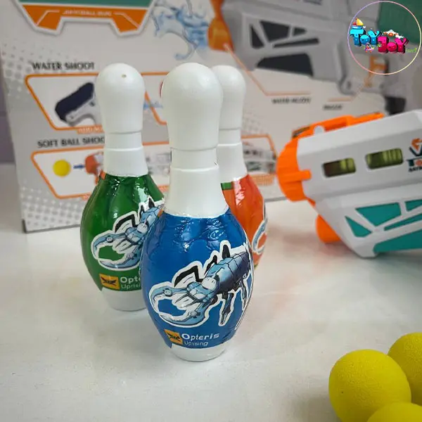 تفنگ دوکاره آبپاش و پرتاب توپ با بولینگ مدل 29-648