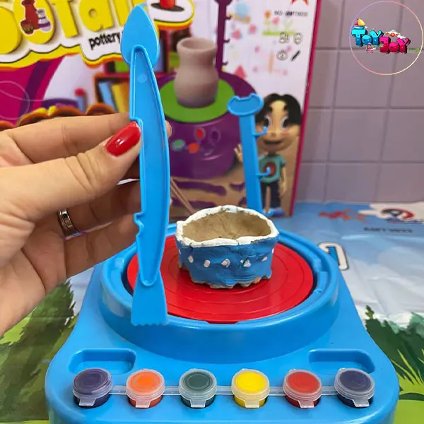 چرخ سفالگری آوا در چهار رنگ ( سفالی )