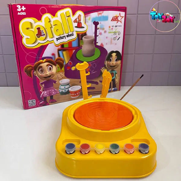 چرخ سفالگری آوا در چهار رنگ ( سفالی )