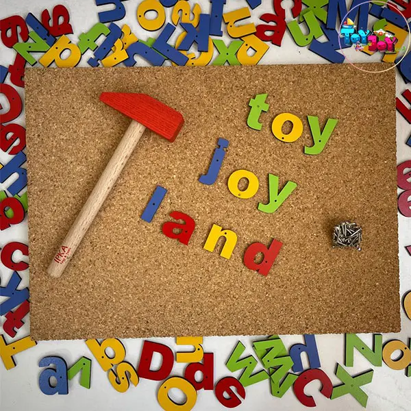 میخ و چکش الفبای انگلیسی برند ایپکا – بازی آموزشی چوبی برای یادگیری حروف