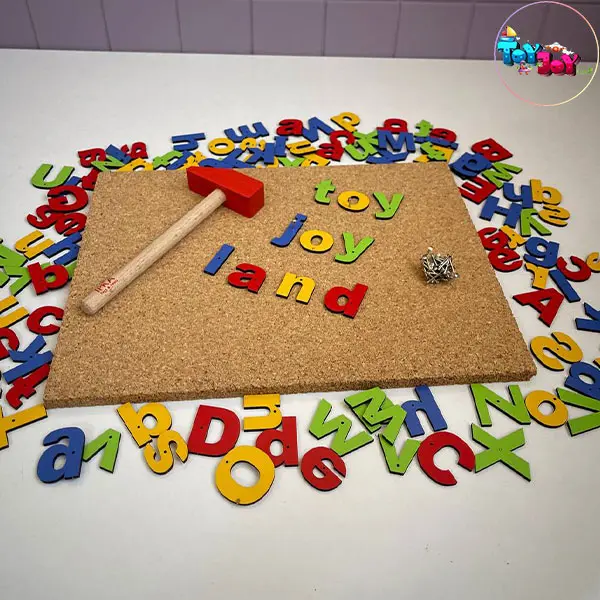 میخ و چکش الفبای انگلیسی برند ایپکا – بازی آموزشی چوبی برای یادگیری حروف