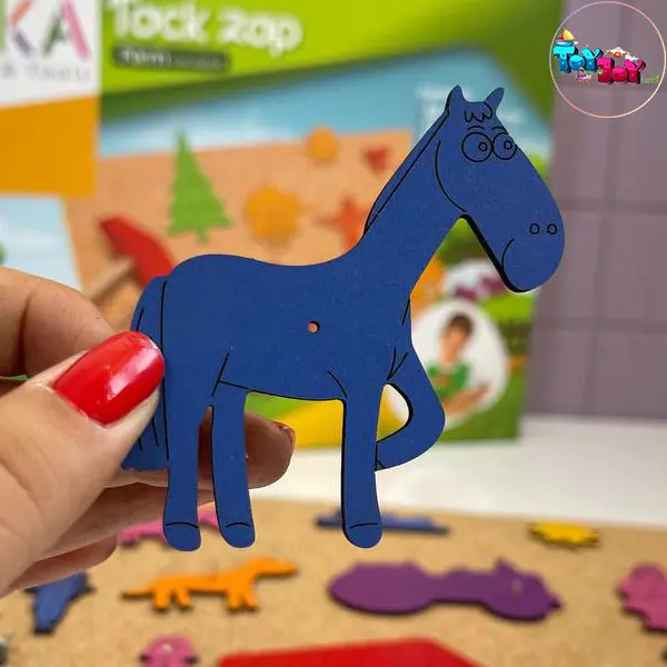 میخ و چکش مزرعه برند ایپکا – بازی خلاقانه چوبی با طرح حیوانات و طبیعت