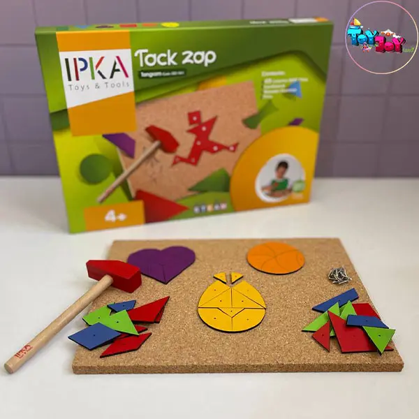 میخ و چکش طرح تَنگرام برند ایپکا – بازی آموزشی خلاقیت و هندسه