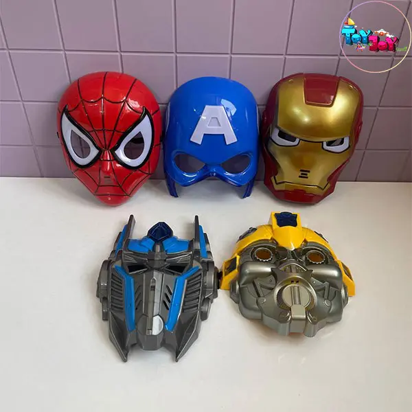 ماسک ابرقهرمان چراغ‌دار مدل اسپایدرمن، آیرون‌من، کاپیتان آمریکا، ترنسفورمرز و بامبل‌بی