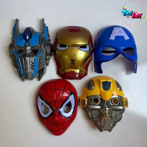 ماسک ابرقهرمان چراغ‌دار مدل اسپایدرمن، آیرون‌من، کاپیتان آمریکا، ترنسفورمرز و بامبل‌بی