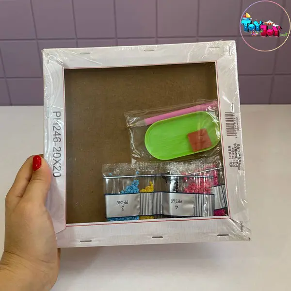 نقاشی الماسی بومی ۲۰×۲۰ همراه با وسایل و الماس‌ها (۵ طرح مختلف)