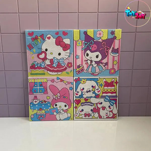 نقاشی الماسی بومی ۲۰×۲۰ همراه با وسایل و الماسها (۵ طرح مختلف)