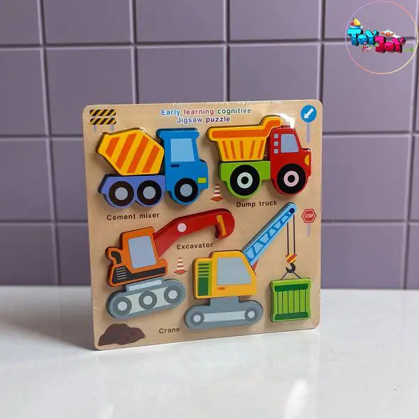 جورچین برجسته چوبی 3 تکه حیوانات و وسایل نقلیه