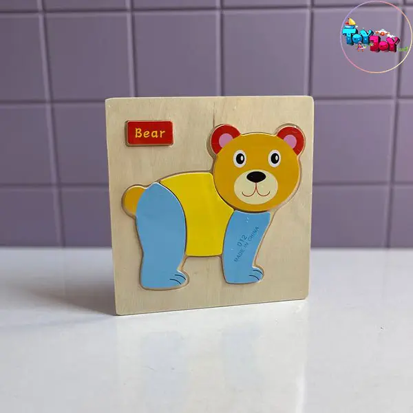 پازل چوبی حیوانات (اردک، اسب، ببر، خرس)