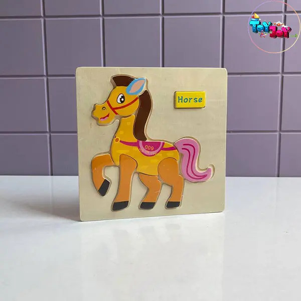 پازل چوبی حیوانات (اردک، اسب، ببر، خرس)
