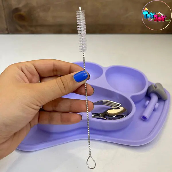 ظرف غذای سیلیکونی کودک طرح پنجه سگ (۴ رنگ)
