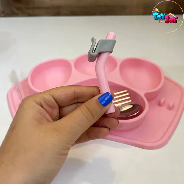 ظرف غذای سیلیکونی کودک طرح پنجه سگ (۴ رنگ)