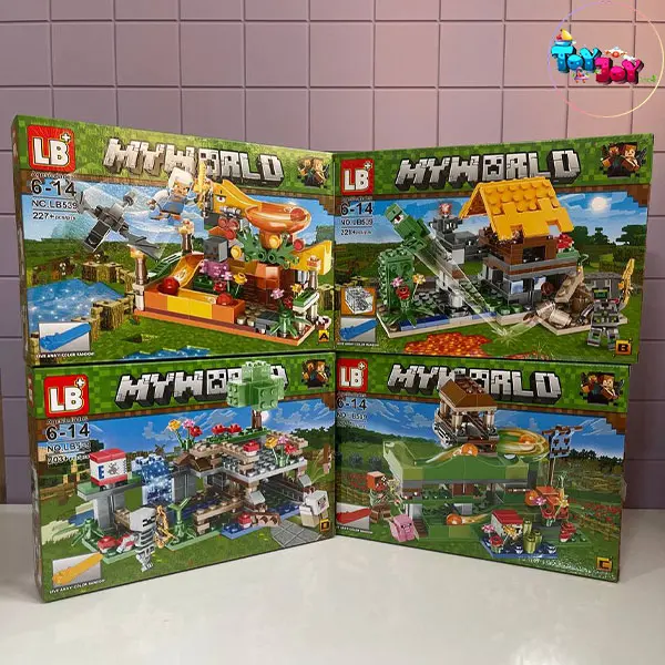 لگو ماینکرافت سری ۴ تایی MYWORLD برند LB مدل 539