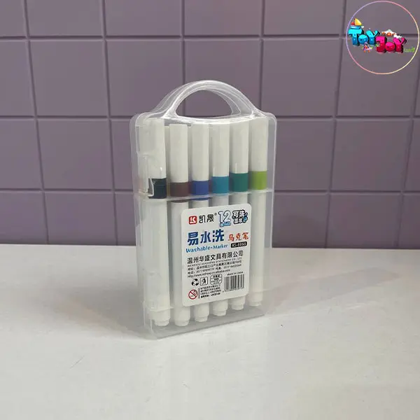 ماژیک نقاشی قابل شستشو 12 رنگ کودک