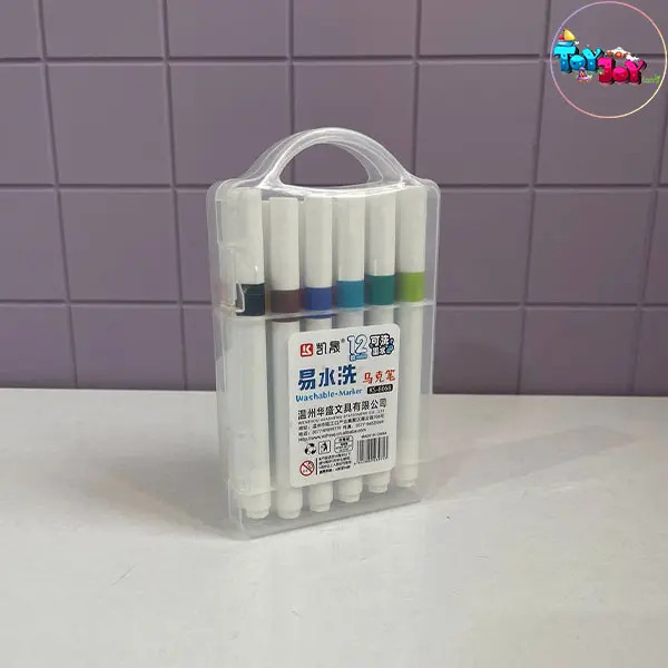 ماژیک نقاشی قابل شستشو 12 رنگ کودک