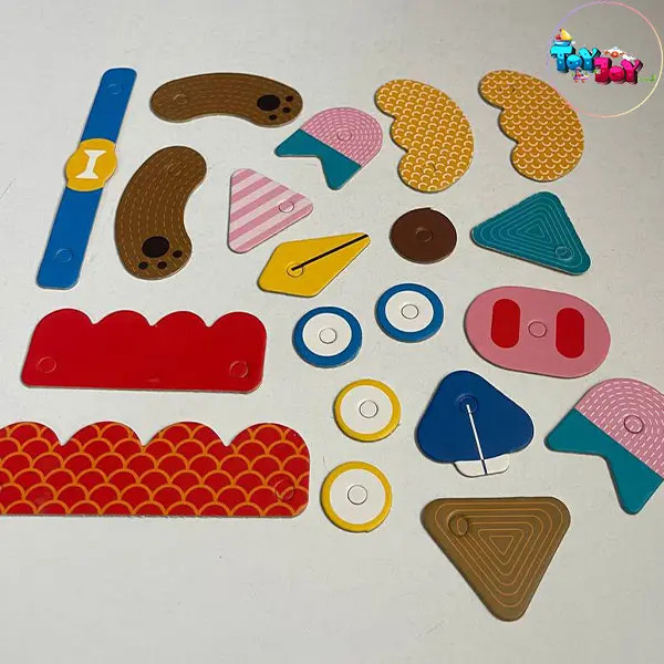 بازی فکری پازل چهرهسازی کارابال (30 کارت الگو + 27 قطعه)