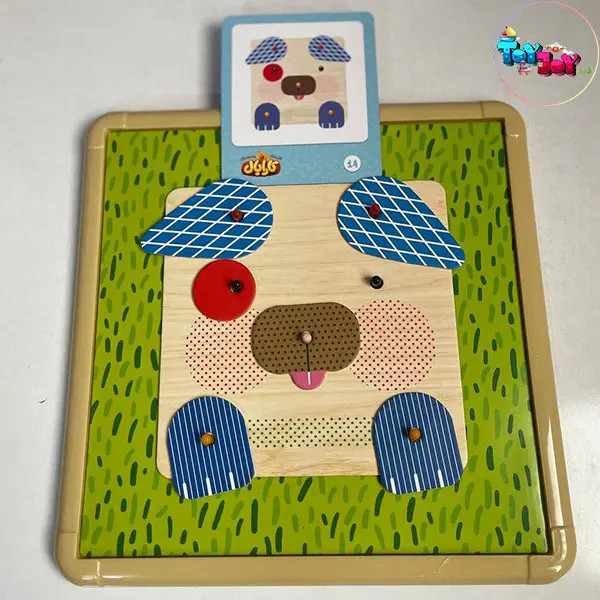 بازی فکری پازل چهرهسازی کارابال (30 کارت الگو + 27 قطعه)