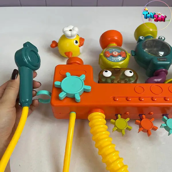 ست حمام کودک A55-11 با دوش تلفنی و اکسسوریهای آببازی