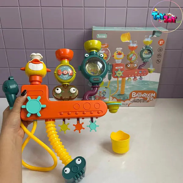 ست حمام کودک A55-11 با دوش تلفنی و اکسسوریهای آببازی