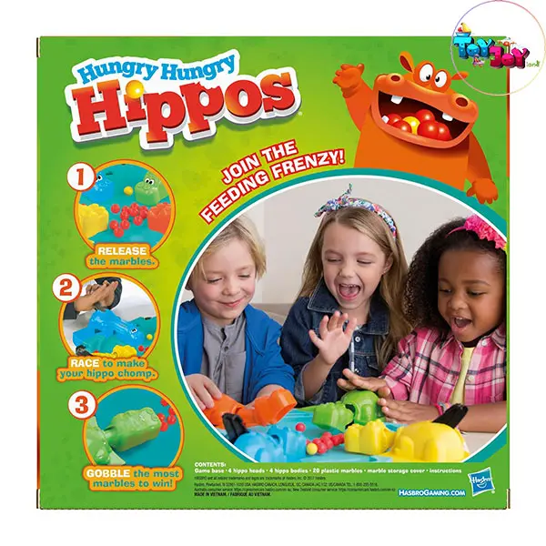 بازی فکری هیپوز اسب آبی گرسنه (Hungry Hippos)