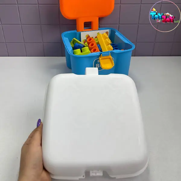 لگو اسباب‌بازی نرم ۳۲ تکه مدل صندلی (صورتی و آبی)