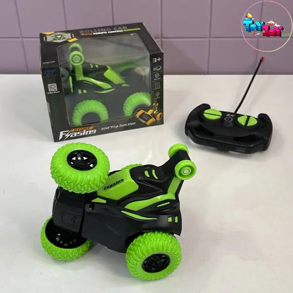 ماشین دیوانه کنترلی شارژی – حرکات ۳۶۰ درجه با چراغ ثابت