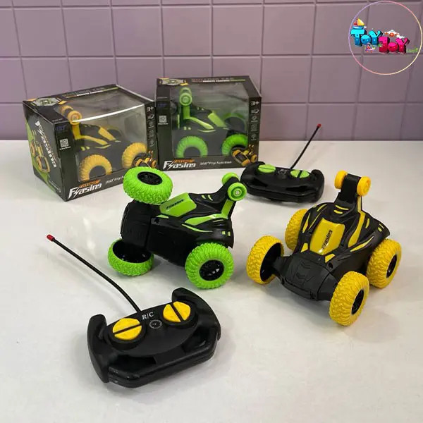 ماشین دیوانه کنترلی شارژی – حرکات ۳۶۰ درجه با چراغ ثابت