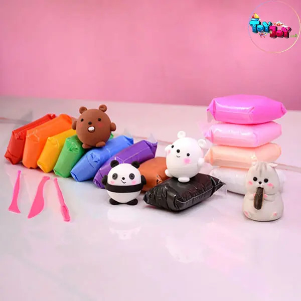 خمیر کلی 12 رنگ ( خمیر سبک )