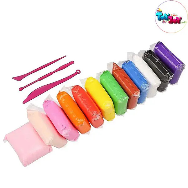 خمیر کلی 12 رنگ ( خمیر سبک )