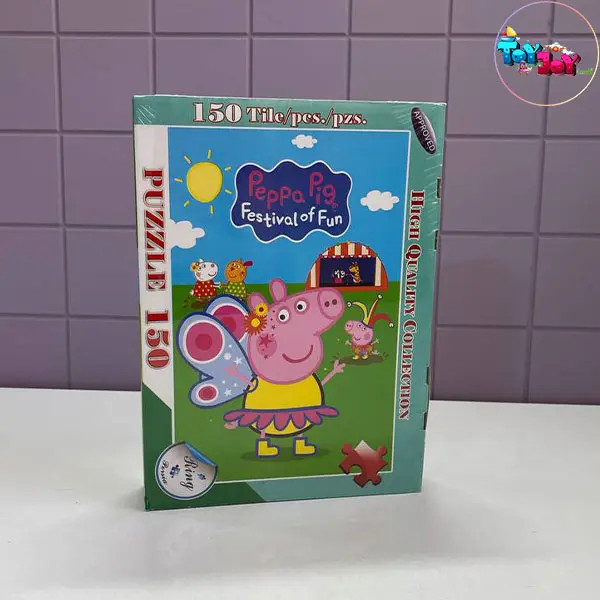 پازل 150 تکه طرح کارتونی فروزن، دختر کفشدوزکی و پپا پیگ