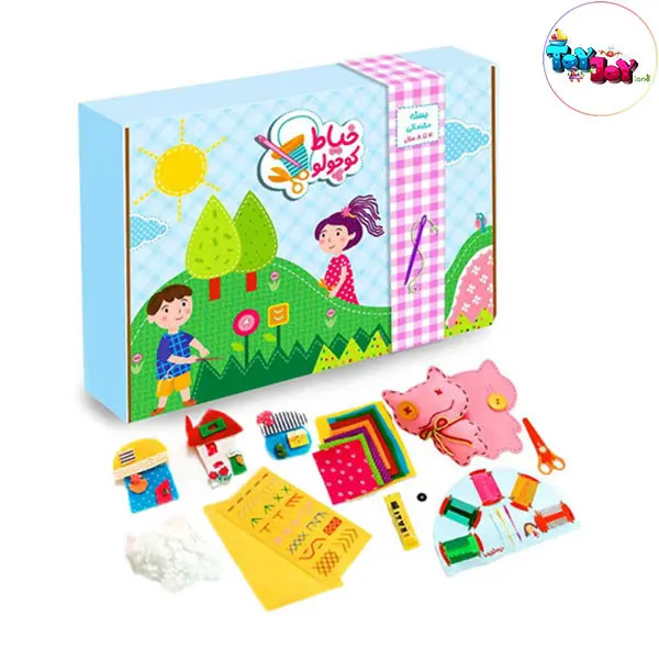 بسته آموزشی خیاط کوچولو – ساخت گربه نمدی و خانه آهنربایی (بسته مقدماتی)