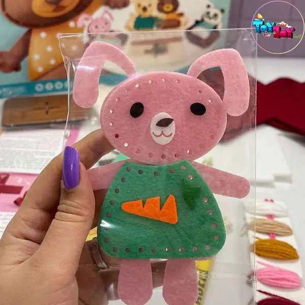 بسته مهمونی بساز (خیاط کوچولو) – ساخت عروسک و مبلمان نمدی