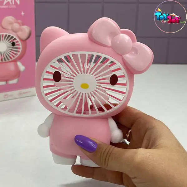 مینی پنکه شارژی طرح کیتی