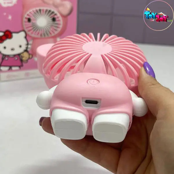 مینی پنکه شارژی طرح کیتی