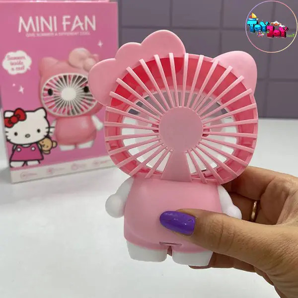 مینی پنکه شارژی طرح کیتی