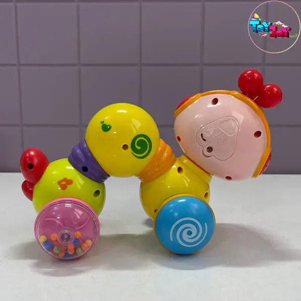 اسباب بازی کرم فشاری موزیکال هولا (HOLA) مدل کرم ابریشم