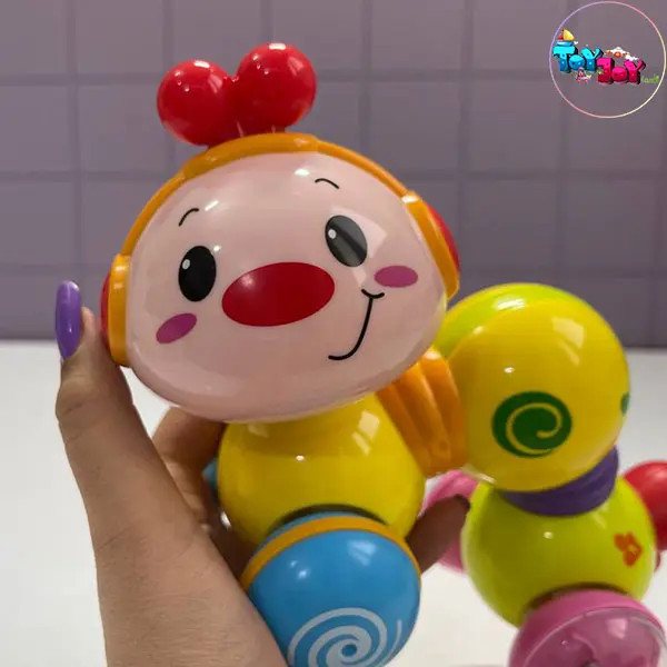 اسباب بازی کرم فشاری موزیکال هولا (HOLA) مدل کرم ابریشم