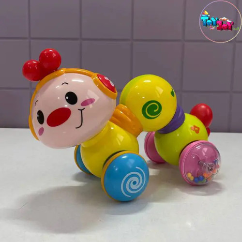 اسباب بازی کرم فشاری موزیکال هولا (HOLA) مدل کرم ابریشم