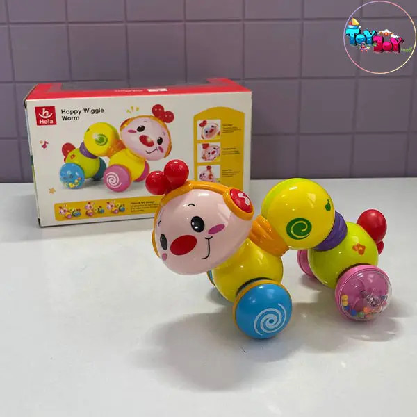 اسباب بازی کرم فشاری موزیکال هولا (HOLA) مدل کرم ابریشم
